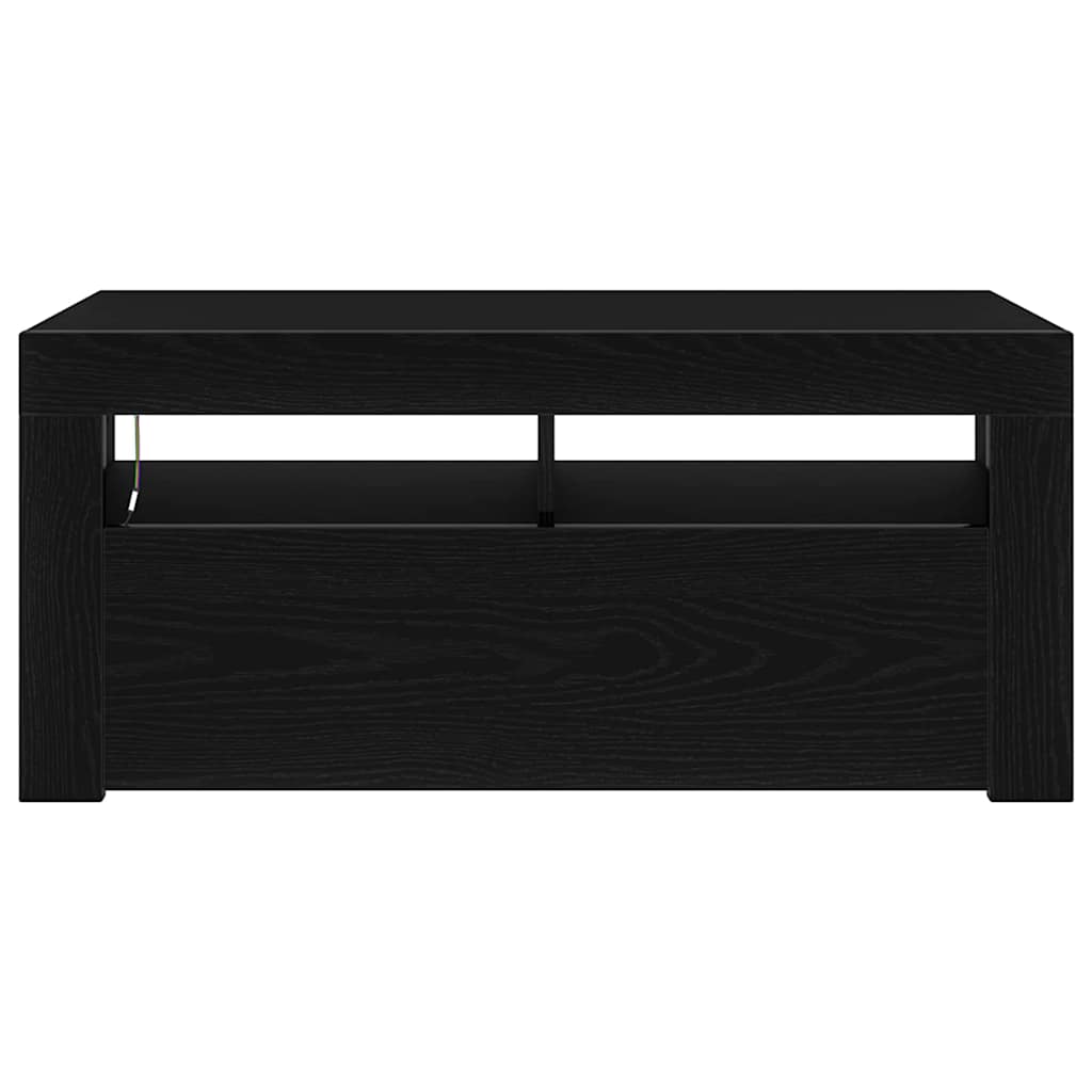 Meuble TV Chêne noir 90 x 39 x 30 cm Bois d'ingénierie - XIOS