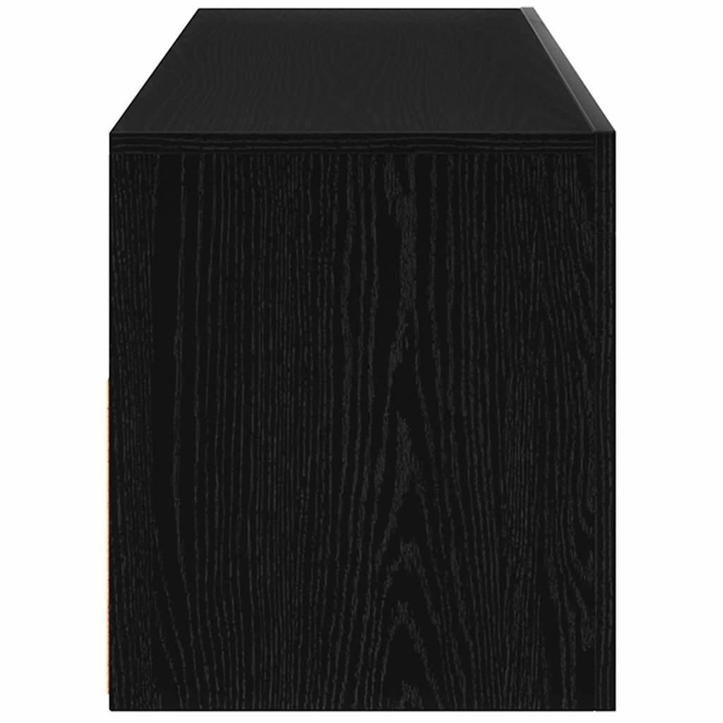 Meuble TV Chêne noir 90 x 39 x 30 cm Bois d'ingénierie - XIOS