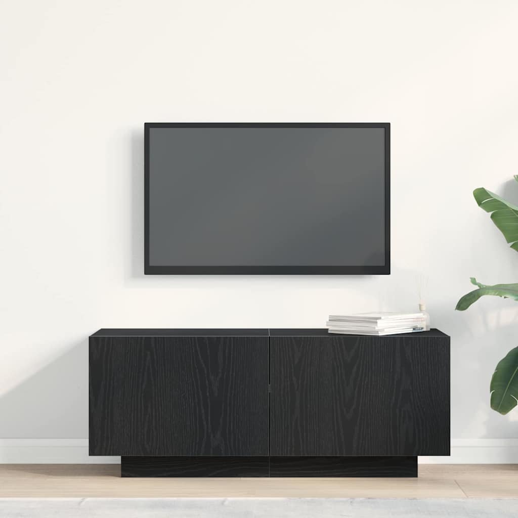 Meuble TV Chêne noir 100 x 35 x 40 cm Bois d'ingénierie