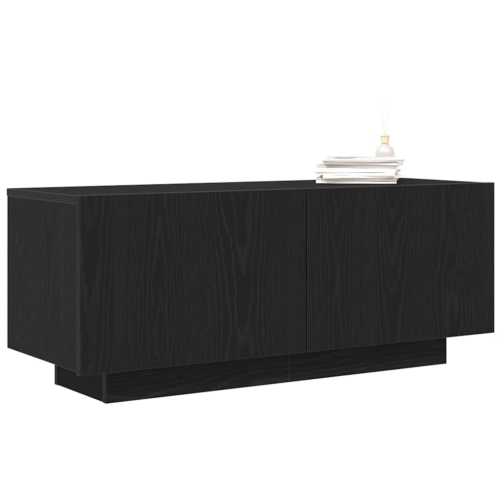 Meuble TV Chêne noir 100 x 35 x 40 cm Bois d'ingénierie