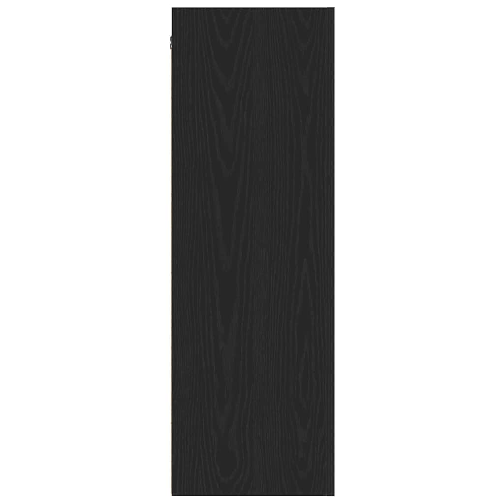 Meuble TV mural Chêne noir 30,5 x 30 x 90 cm Bois d'ingénierie - XIOS