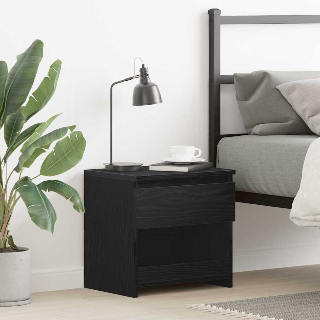 Cabinet de chevet Chêne noir 40 x 30 x 39 cm Bois d'ingénierie - XIOS