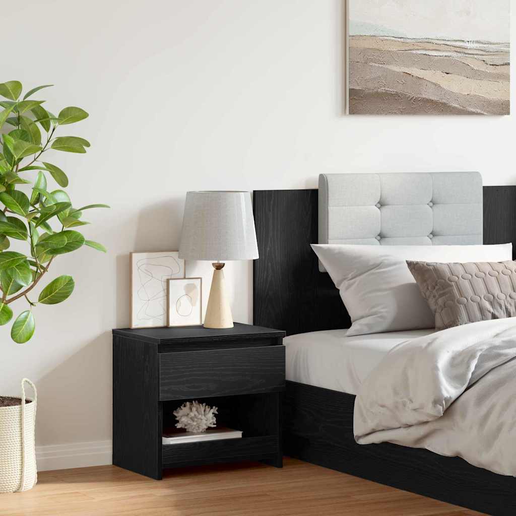 Cabinet de chevet Chêne noir 40 x 30 x 39 cm Bois d'ingénierie