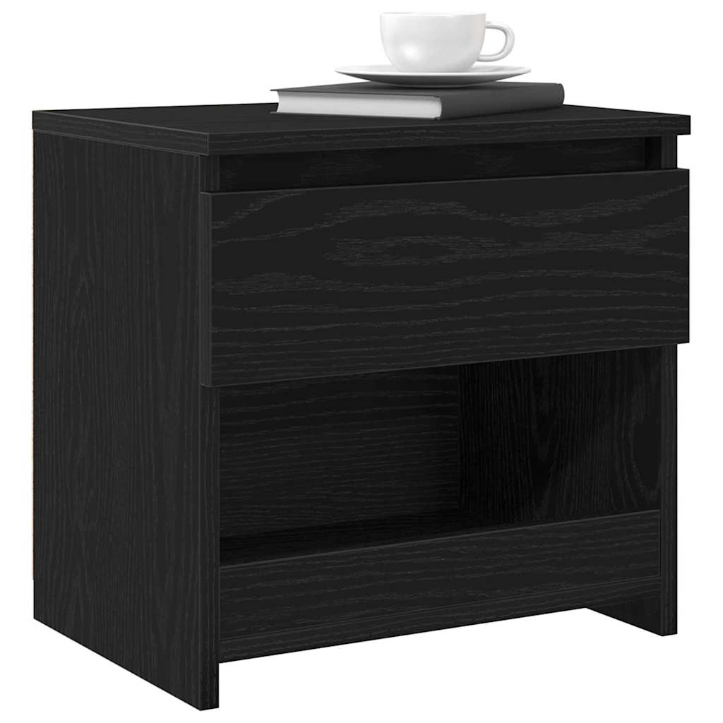 Cabinet de chevet Chêne noir 40 x 30 x 39 cm Bois d'ingénierie - XIOS
