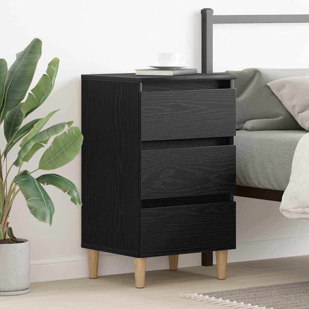 Cabinet de chevet Chêne noir 40 x 35 x 69 cm Bois d'ingénierie - XIOS