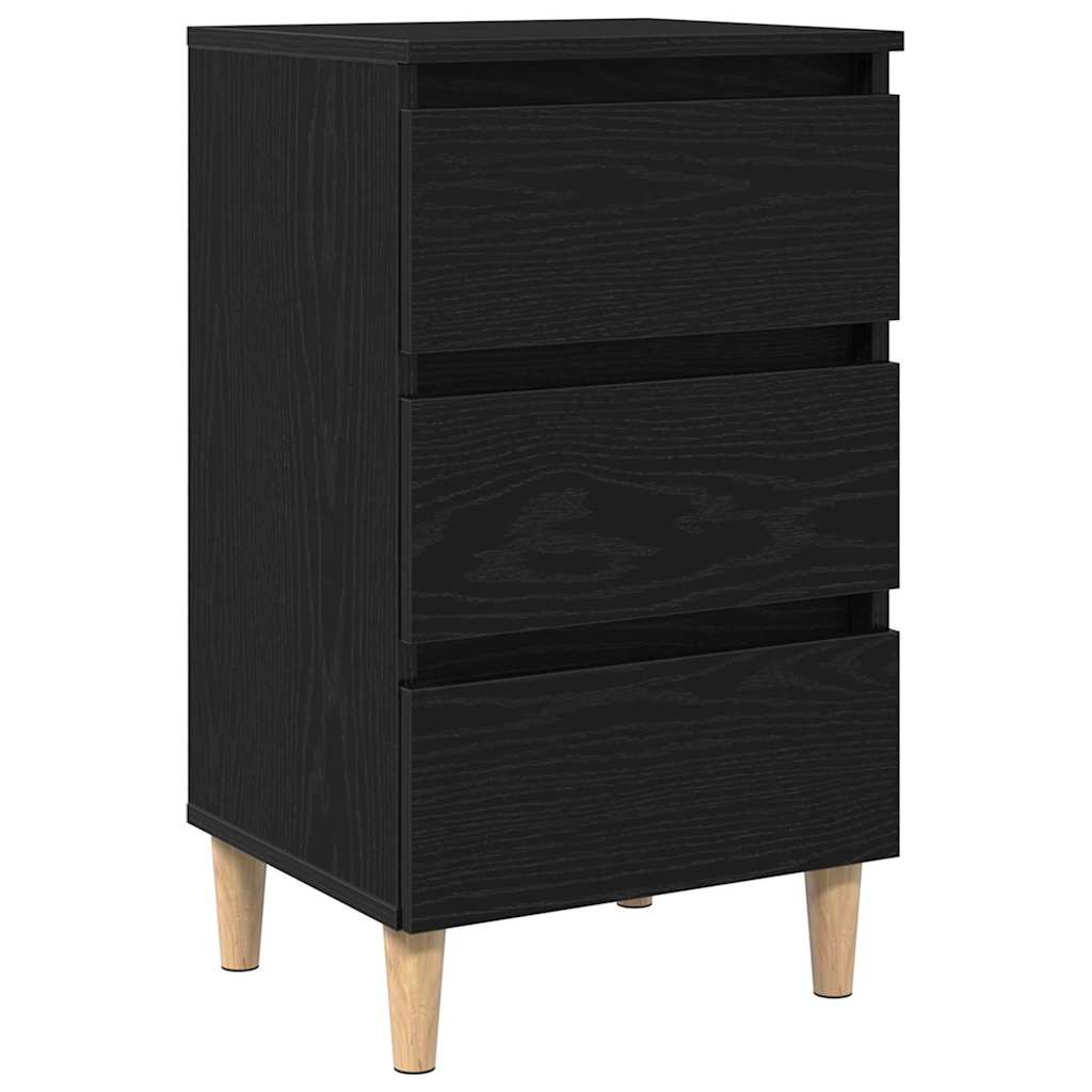 Cabinet de chevet Chêne noir 40 x 35 x 69 cm Bois d'ingénierie - XIOS