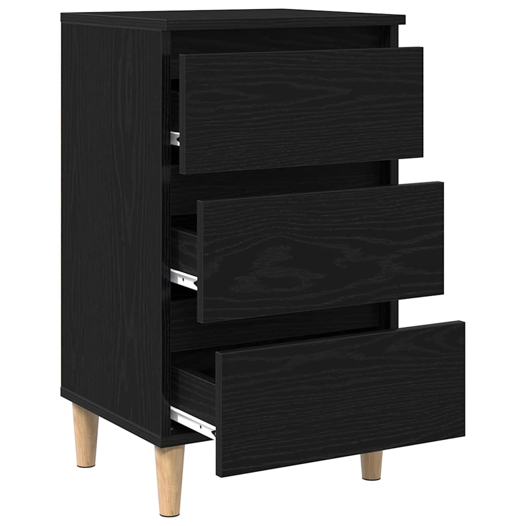 Cabinet de chevet Chêne noir 40 x 35 x 69 cm Bois d'ingénierie - XIOS