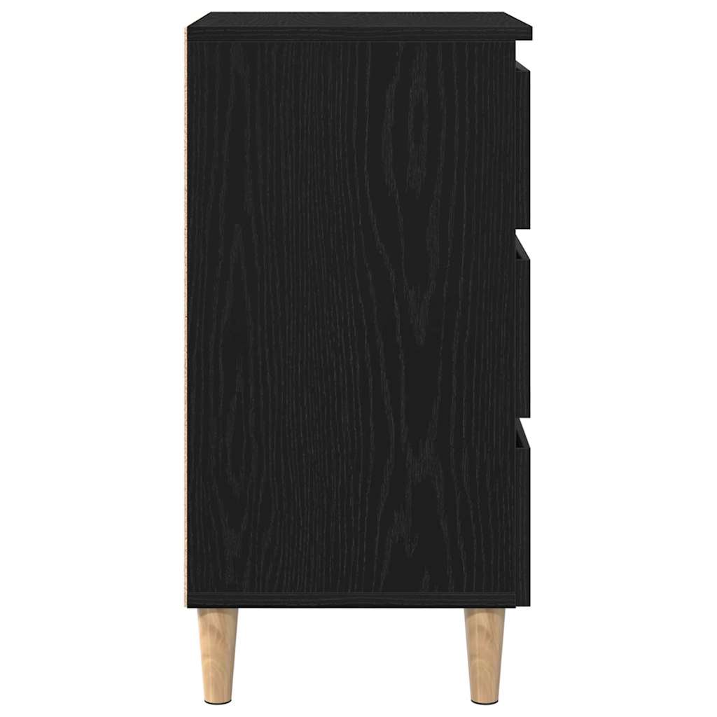 Cabinet de chevet Chêne noir 40 x 35 x 69 cm Bois d'ingénierie - XIOS