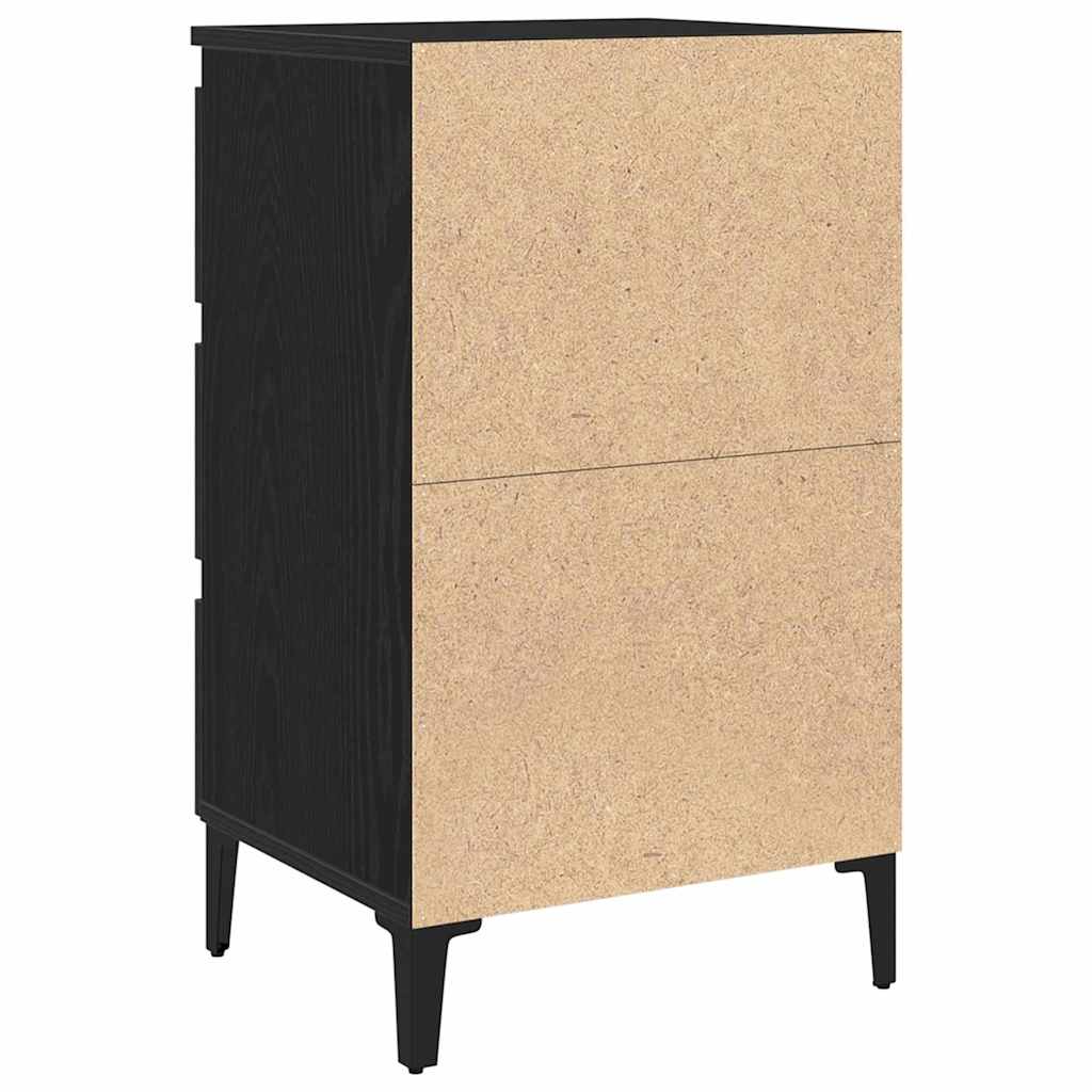 Cabinet de chevet Chêne noir 40 x 35 x 69 cm Bois d'ingénierie - XIOS