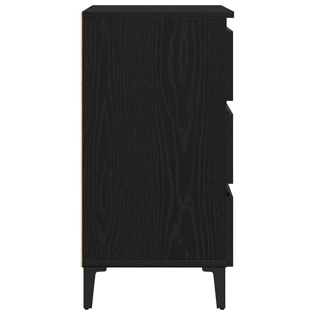 Cabinet de chevet Chêne noir 40 x 35 x 69 cm Bois d'ingénierie - XIOS