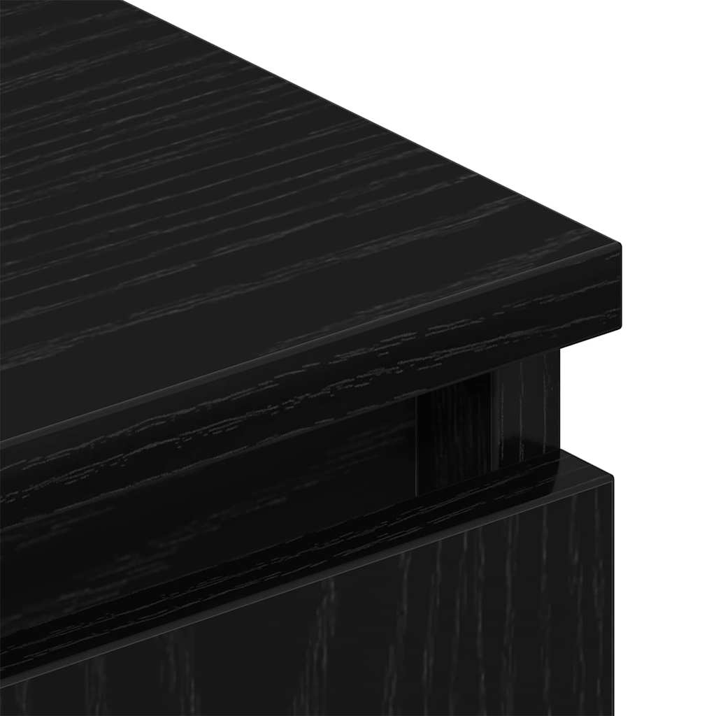 Meuble TV 102 x 35 x 50 cm Chêne noir Bois d'ingénierie - XIOS