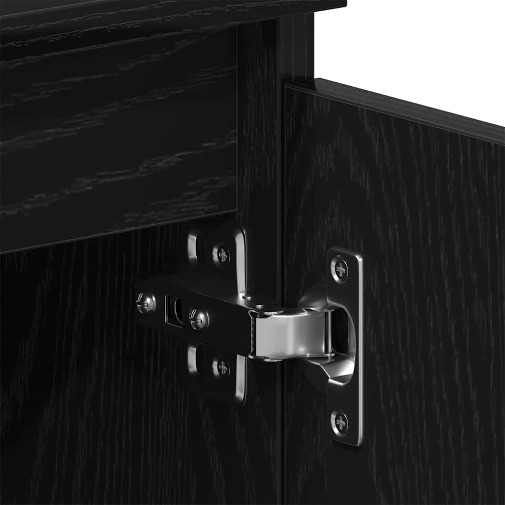 Meuble TV 102 x 35 x 50 cm Chêne noir Bois d'ingénierie - XIOS
