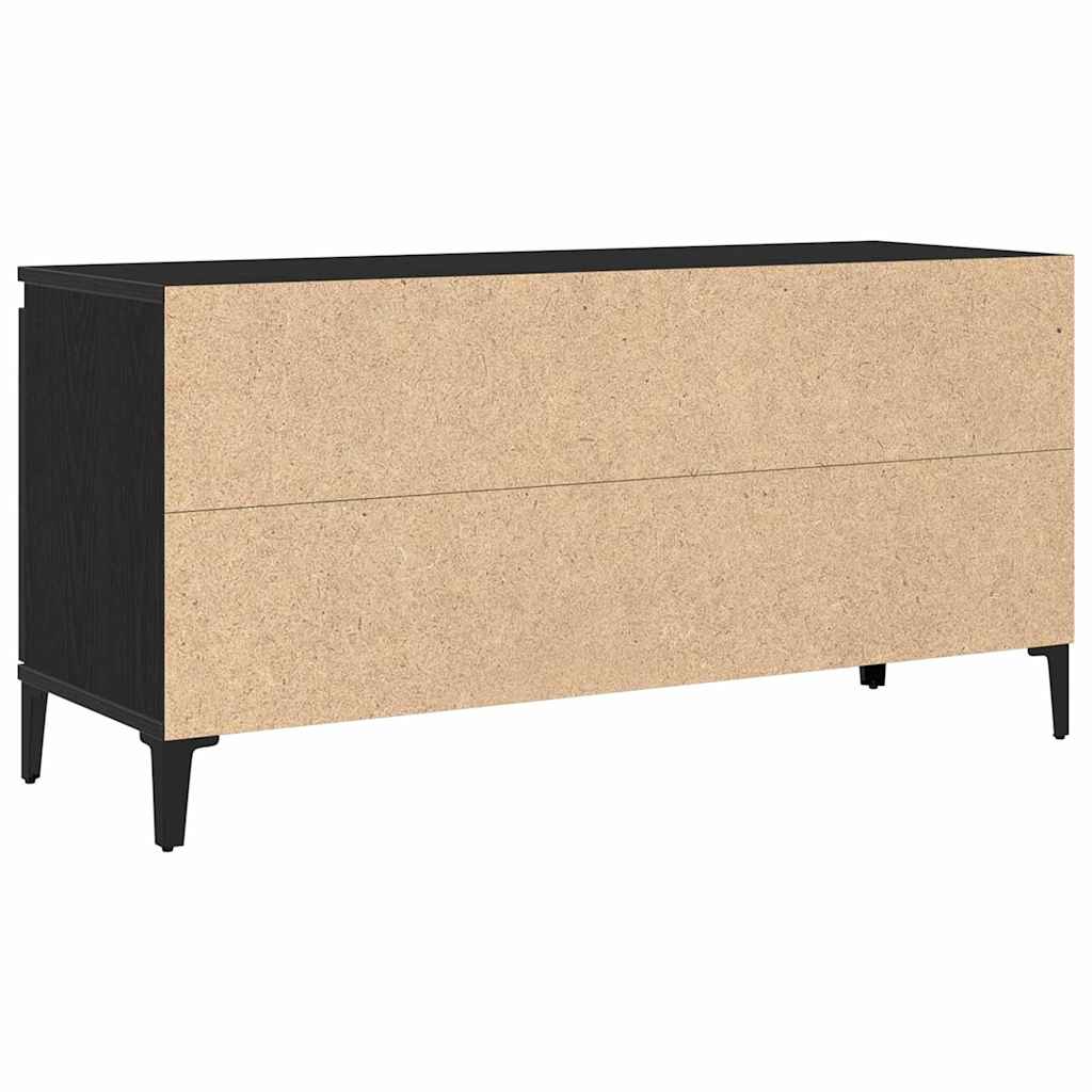 Meuble TV Chêne noir 102 x 35 x 50 cm Bois d'ingénierie - XIOS
