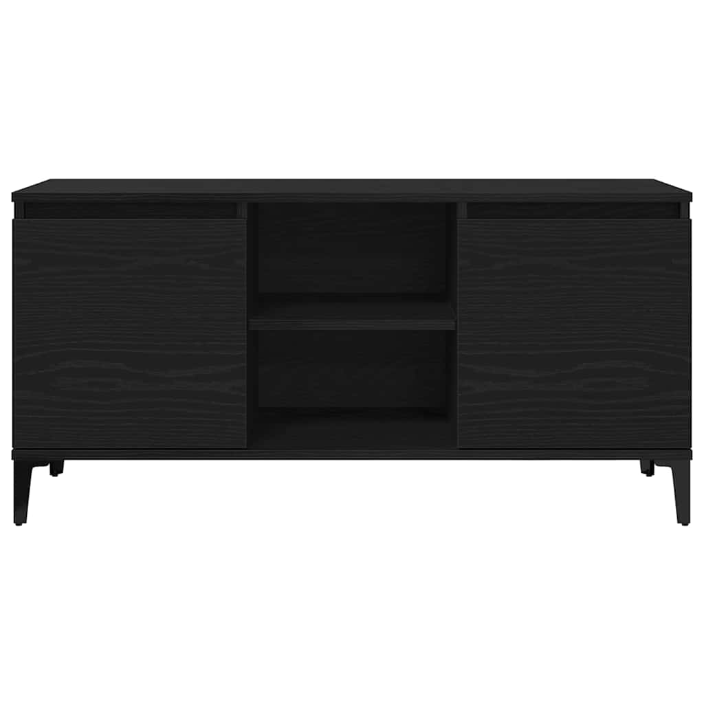 Meuble TV Chêne noir 102 x 35 x 50 cm Bois d'ingénierie - XIOS