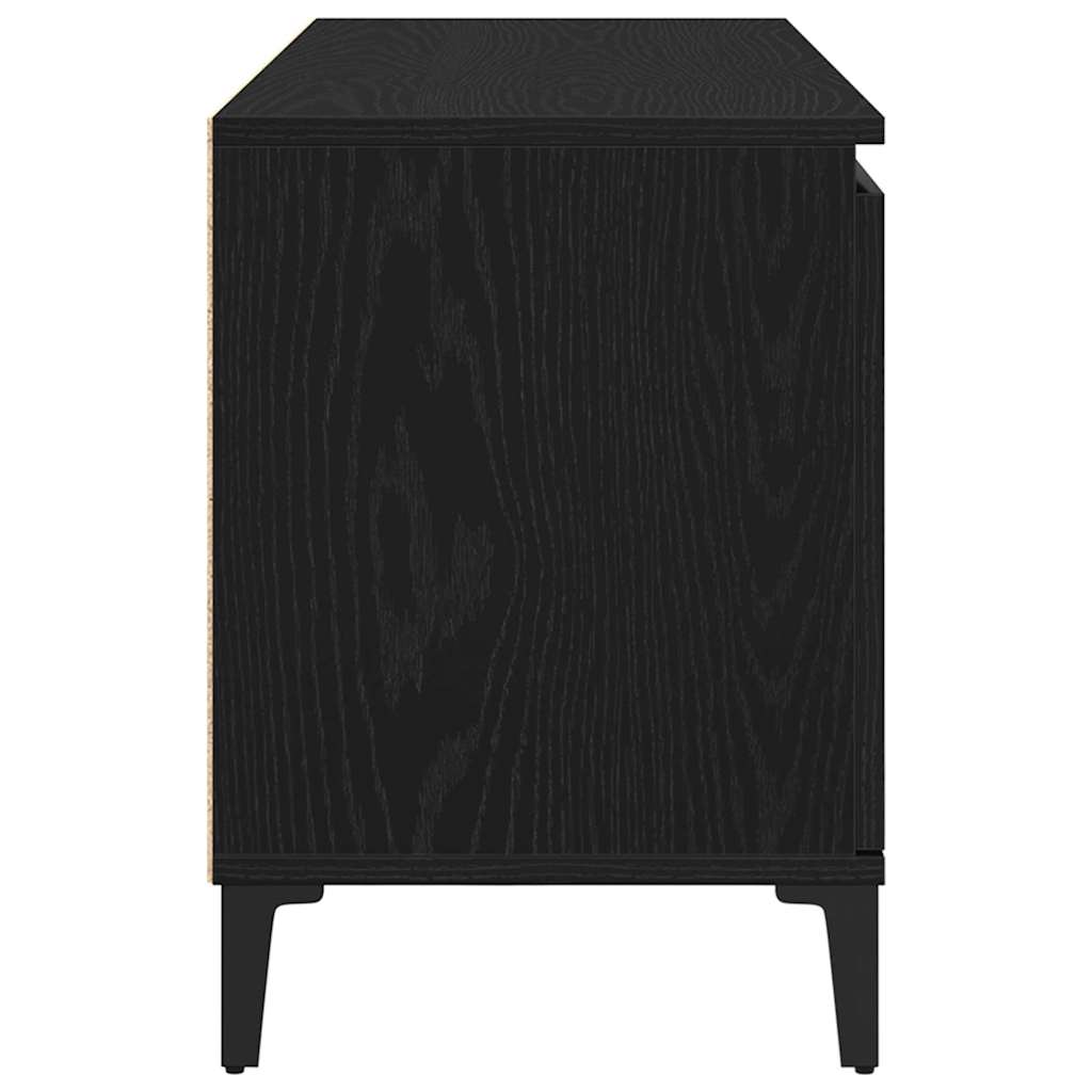 Meuble TV Chêne noir 102 x 35 x 50 cm Bois d'ingénierie - XIOS