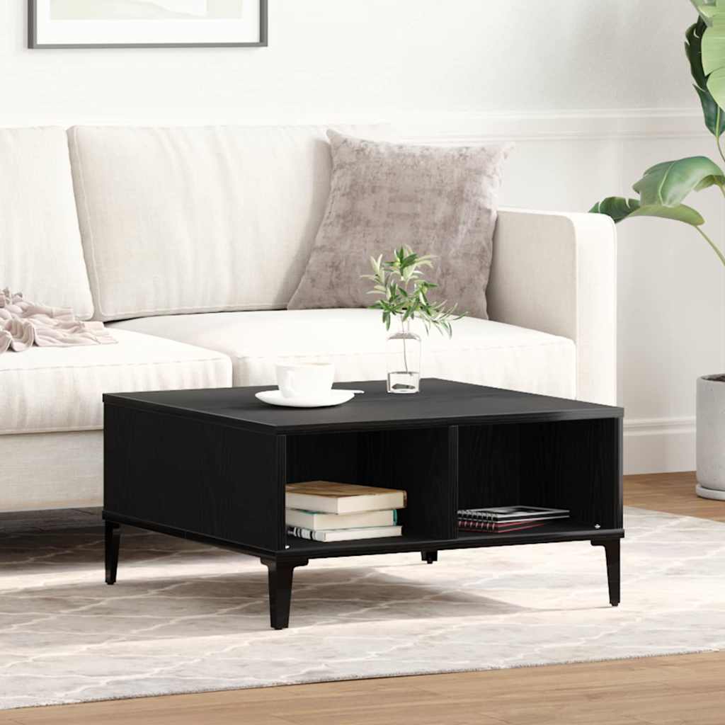 Table basse Chêne noir 60 x 60 x 30 cm Bois d'ingénierie - XIOS