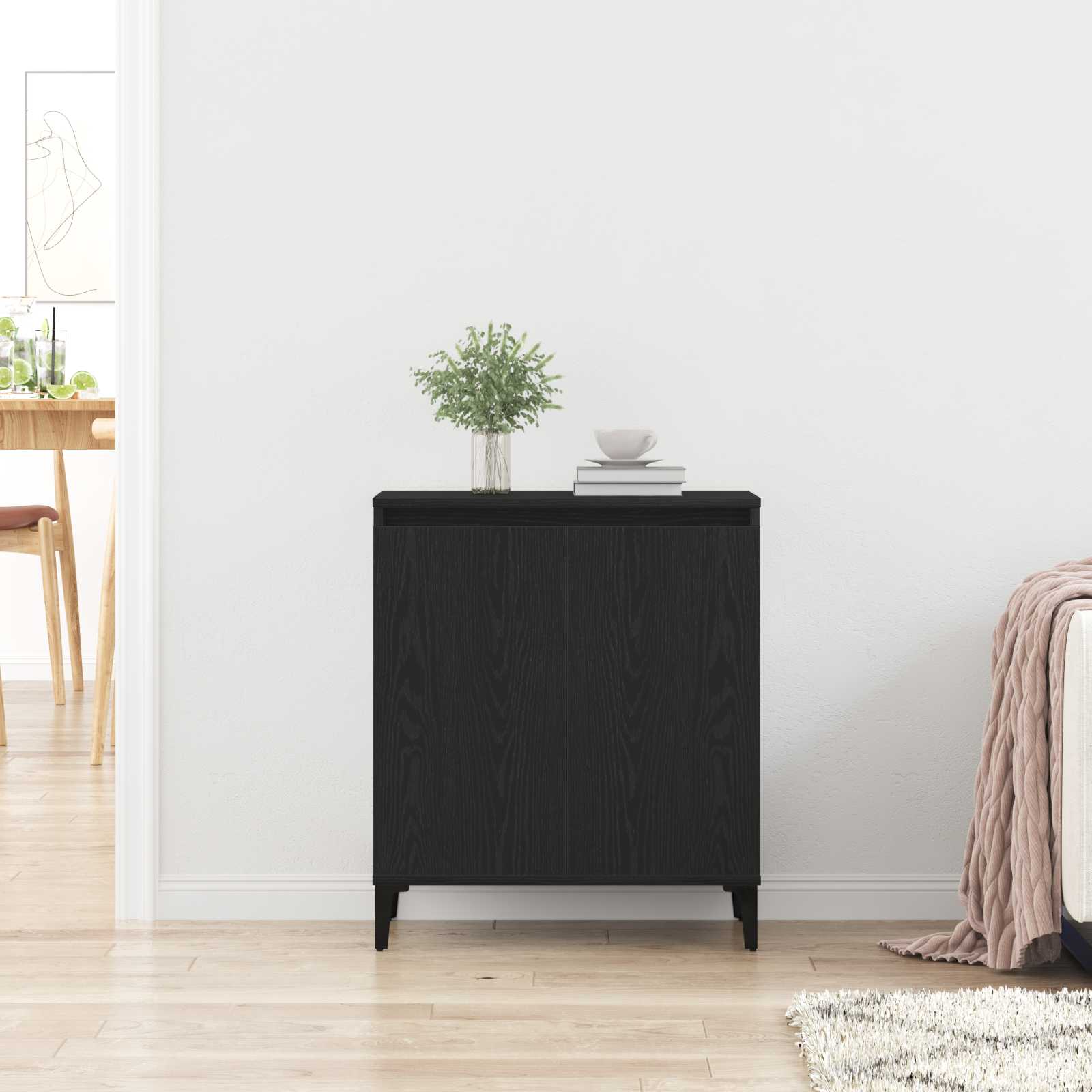 Buffet Chêne noir 60 x 35 x 70 cm Bois d'ingénierie - XIOS