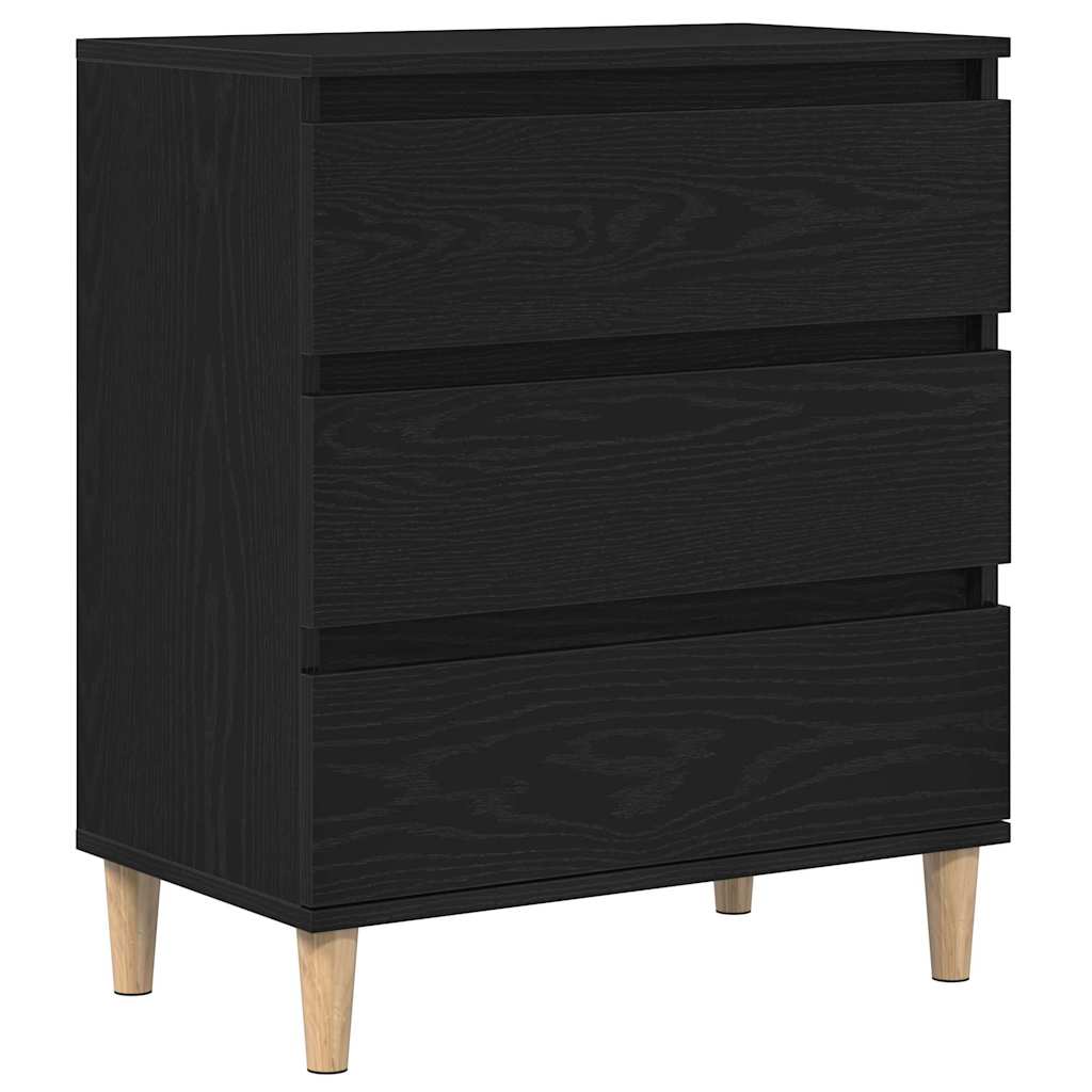 Buffet avec tiroir Chêne noir 60 x 35 x 70 cm Bois d'ingénierie - XIOS