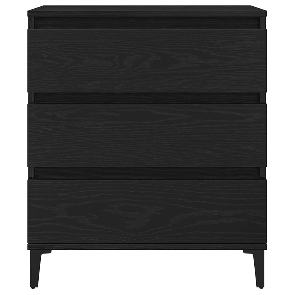 Buffet avec tiroir Chêne noir 60 x 35 x 70 cm Bois d'ingénierie - XIOS