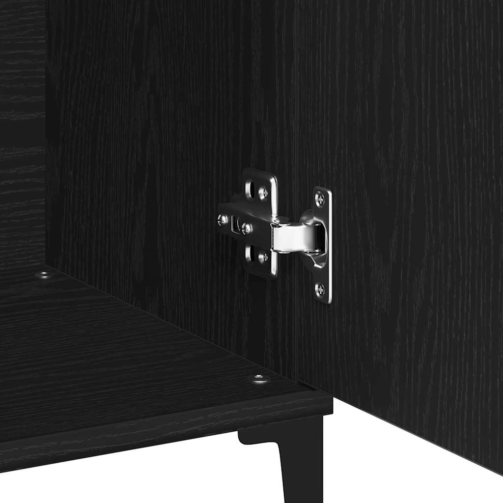 Buffet avec tiroir Noir 104 x 35 x 70 cm Bois d'ingénierie - XIOS