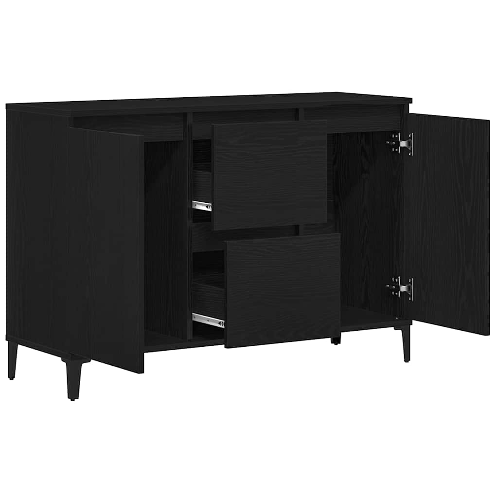 Buffet avec tiroir Noir 104 x 35 x 70 cm Bois d'ingénierie - XIOS