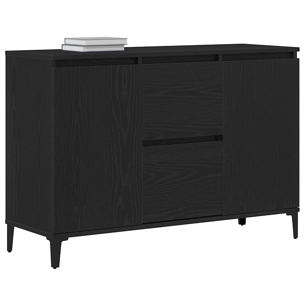 Buffet avec tiroir Noir 104 x 35 x 70 cm Bois d'ingénierie - XIOS
