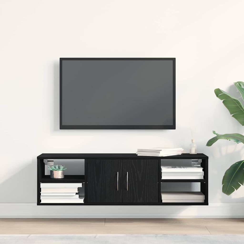 Étagère Murale Chêne noir 140 x 41 x 75 cm Bois d'ingénierie - XIOS