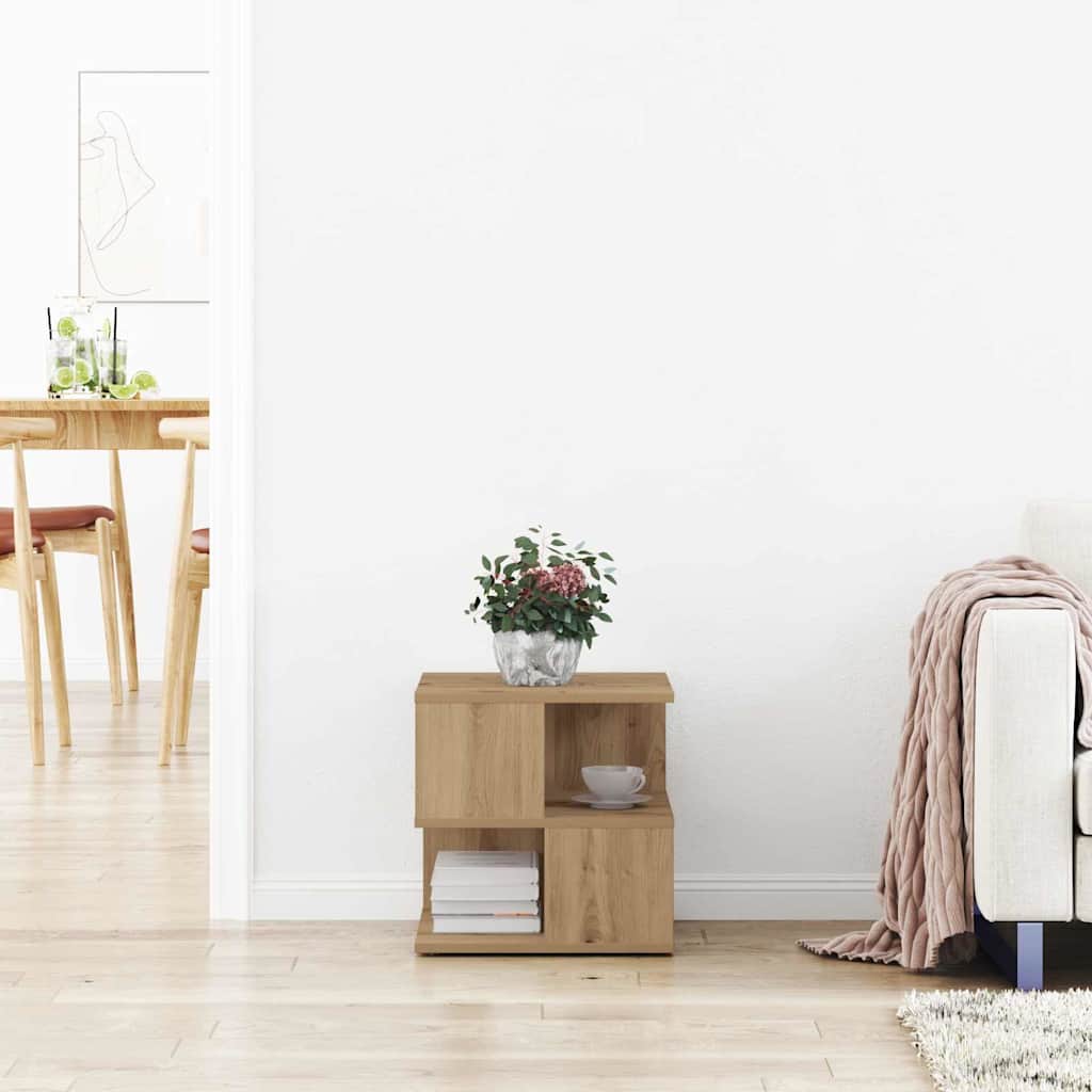 Table d'appoint chêne artisanal 40 x 40 x 40 cm - XIOS