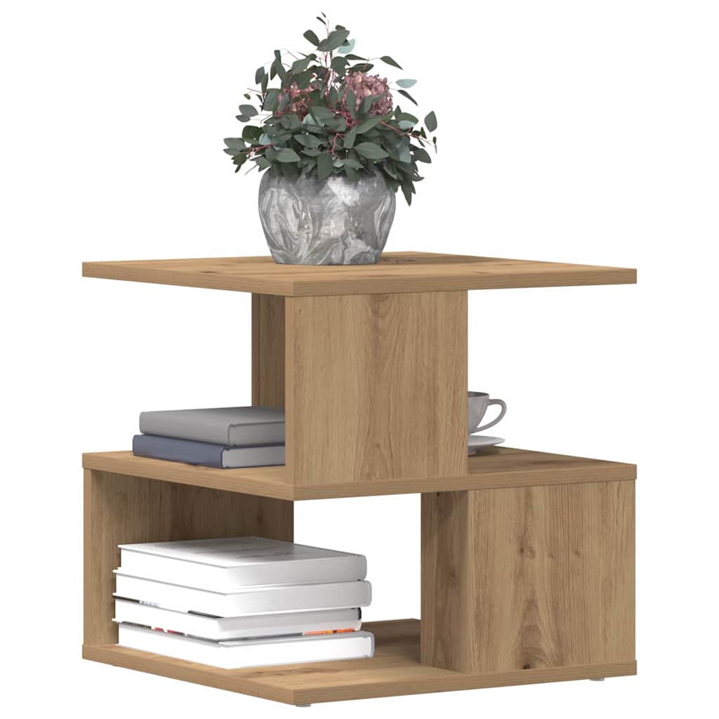 Table d'appoint chêne artisanal 40 x 40 x 40 cm - XIOS