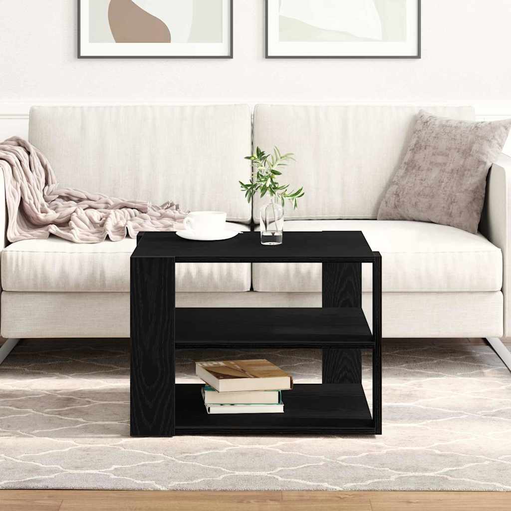 Table Basse Chêne noir 59,5 x 59,5 x 40 cm Bois d'ingénierie - XIOS