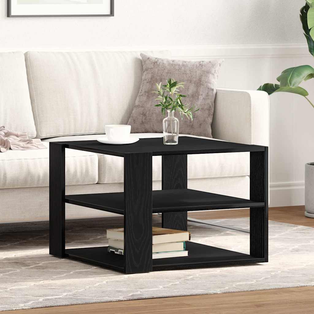 Table Basse Chêne noir 59,5 x 59,5 x 40 cm Bois d'ingénierie - XIOS
