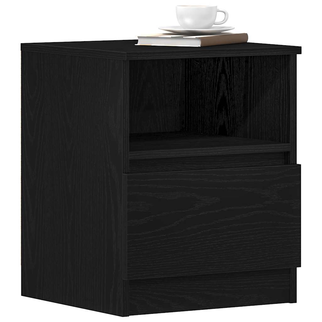 Cabinet de chevet Chêne noir 40 x 40 x 50 cm Bois d'ingénierie - XIOS