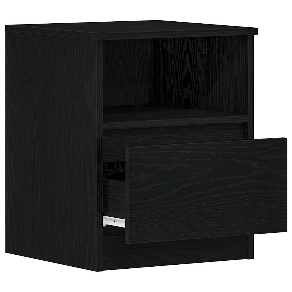 Cabinet de chevet avec tiroir 2 pcs Chêne noir 40 x 40 x 50 cm - XIOS