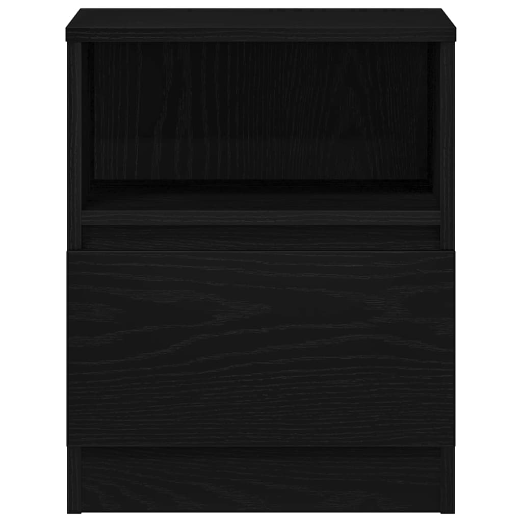 Cabinet de chevet avec tiroir 2 pcs Chêne noir 40 x 40 x 50 cm