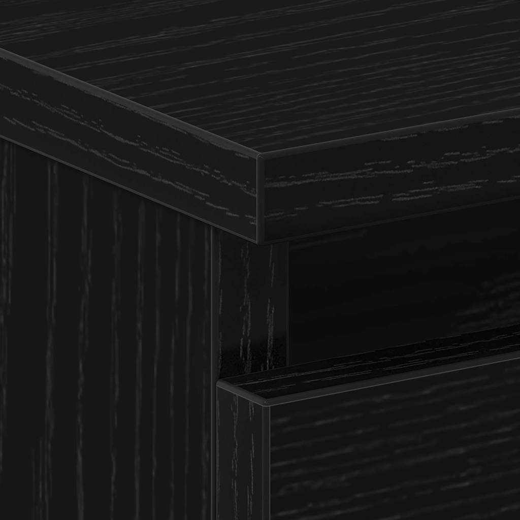 Cabinet de chevet avec tiroir Chêne noir 50 x 40 x 43,5 cm - XIOS