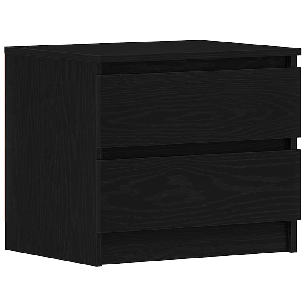 Cabinet de chevet avec tiroir Chêne noir 50 x 40 x 43,5 cm - XIOS