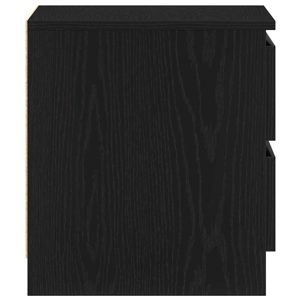 Cabinet de chevet avec tiroir Chêne noir 50 x 40 x 43.5 cm