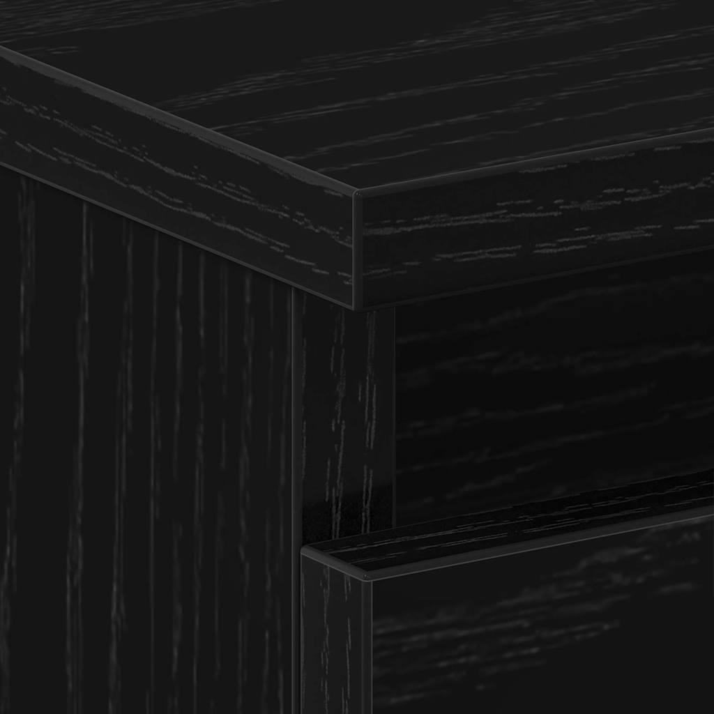 Cabinet de chevet avec tiroir Chêne noir 40 x 35 x 62,5 cm