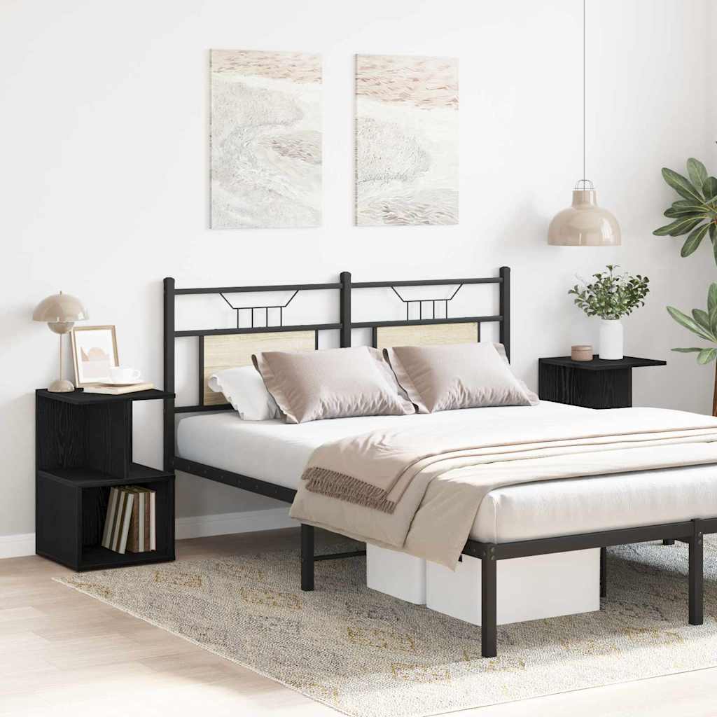 Cabinet de chevet 2 pcs Chêne noir 35 x 35 x 55 cm