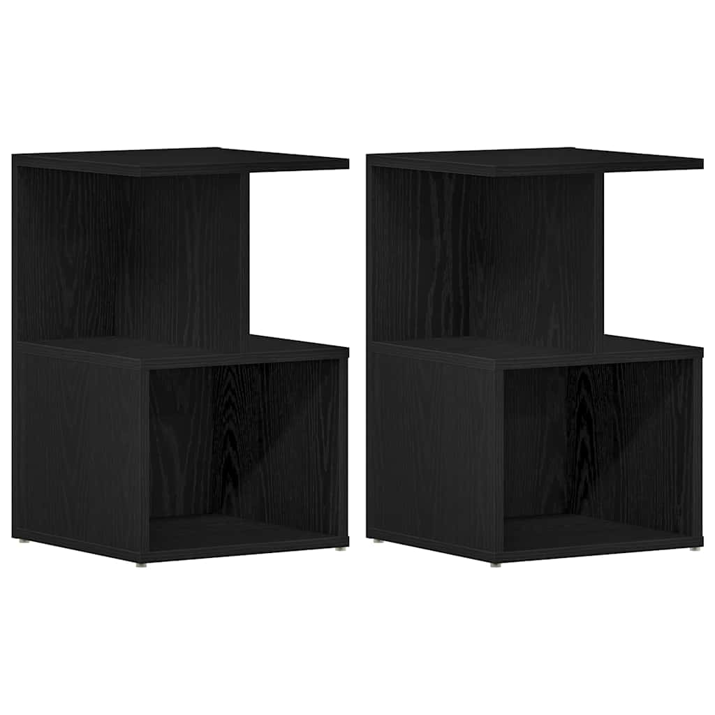 Cabinet de chevet 2 pcs Chêne noir 35 x 35 x 55 cm