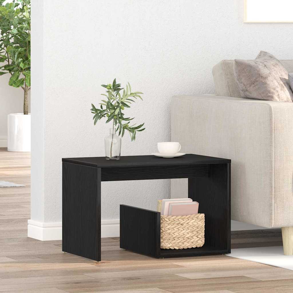 Table d'appoint Chêne noir 59 x 36 x 38 cm Bois d'ingénierie - XIOS