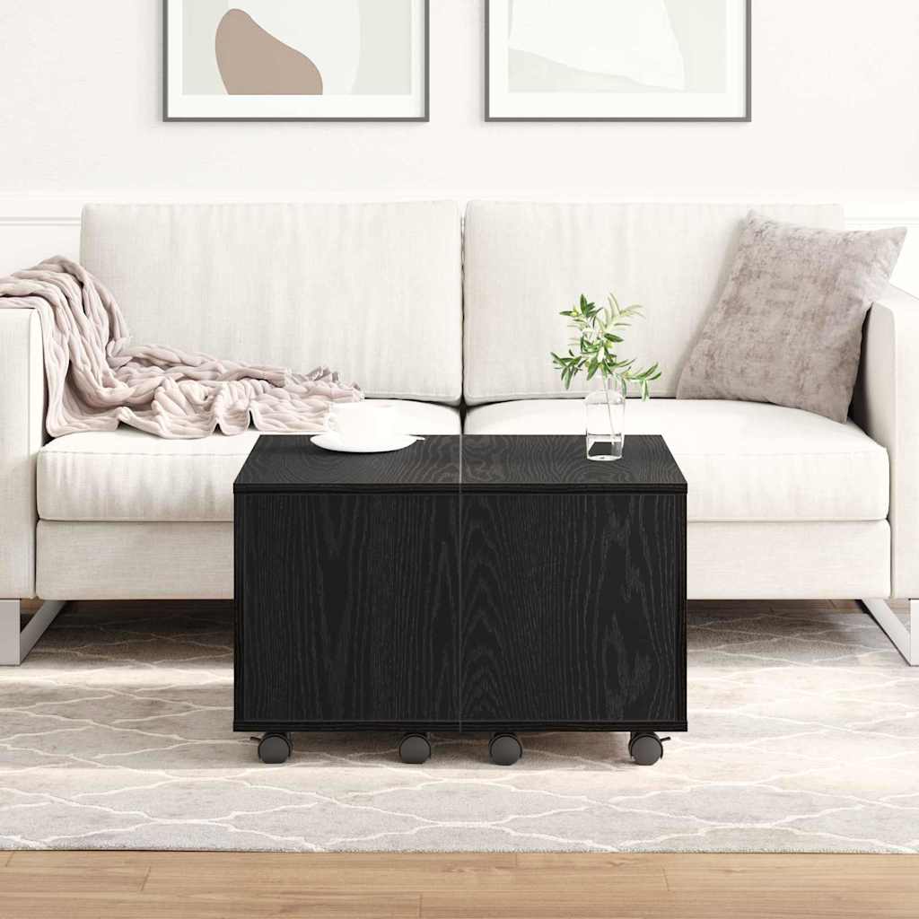 Table basse Chêne noir 60 x 60 x 38 cm Bois d'ingénierie - XIOS