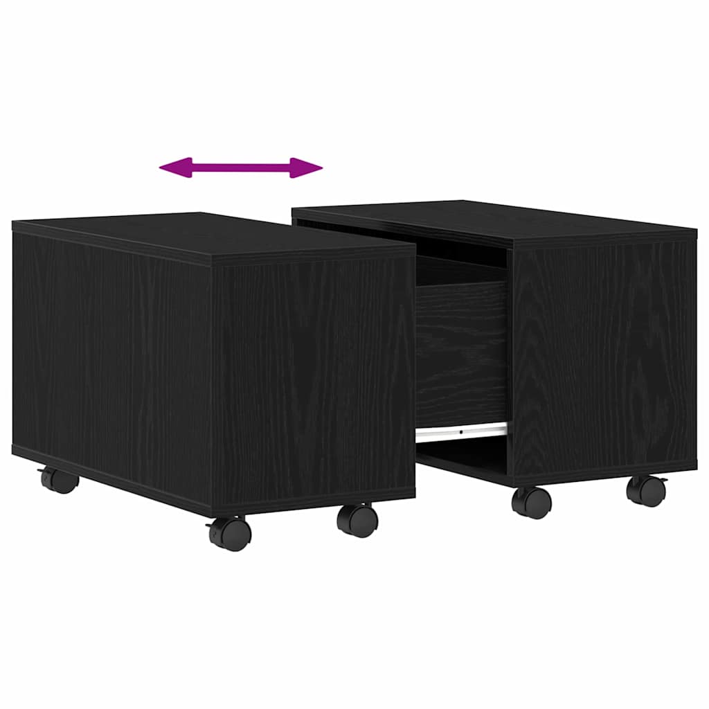 Table basse Chêne noir 60 x 60 x 38 cm Bois d'ingénierie - XIOS