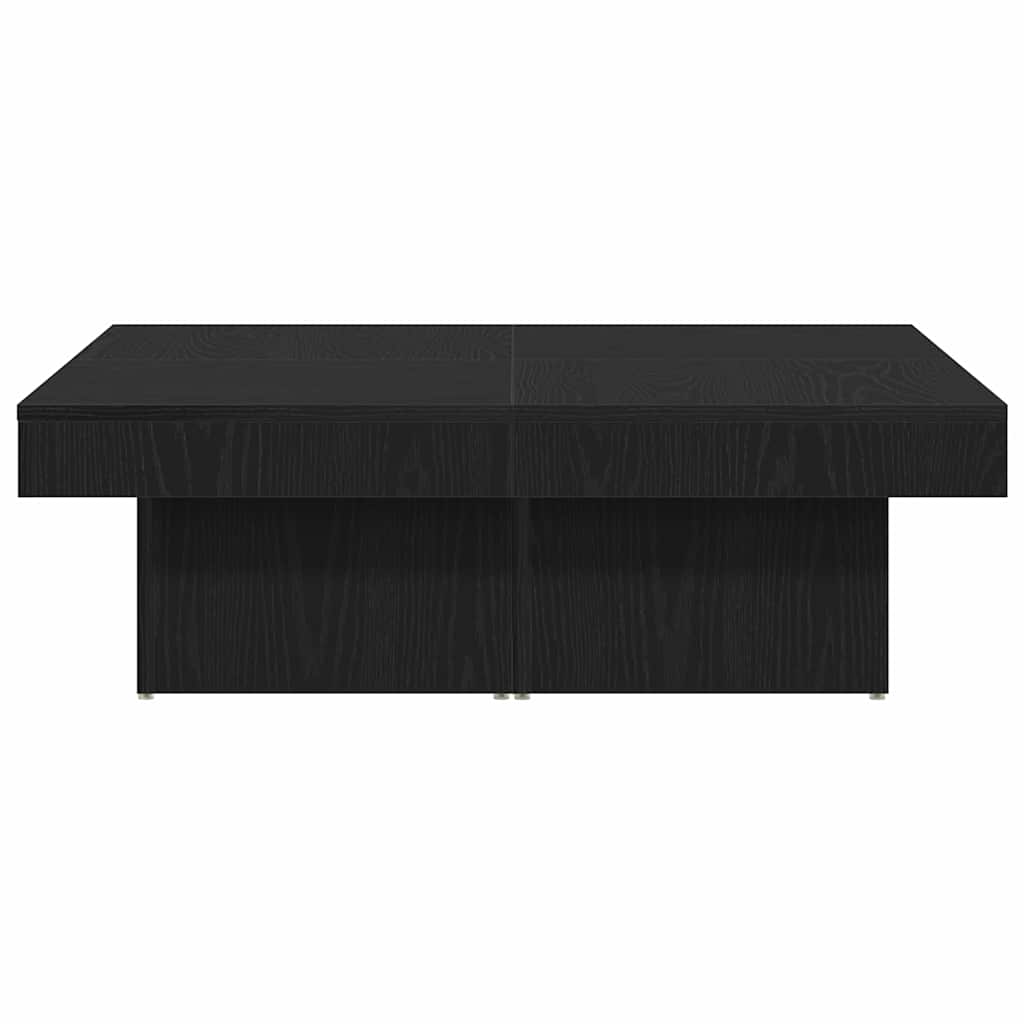 Table basse Chêne noir 90 x 90 x 28 cm Bois d'ingénierie - XIOS
