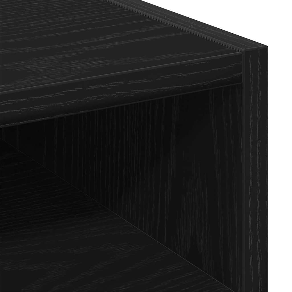 Cabinet latéral sur roulettes Chêne noir 33 x 38 x 60 cm - XIOS