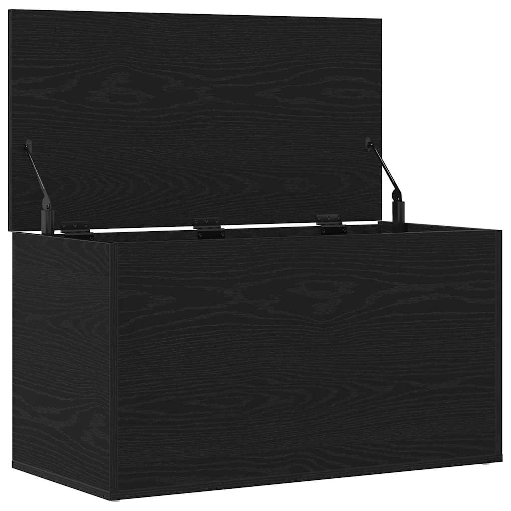Boîte de Rangement Chêne noir 84 x 42 x 46 cm Bois d'ingénierie