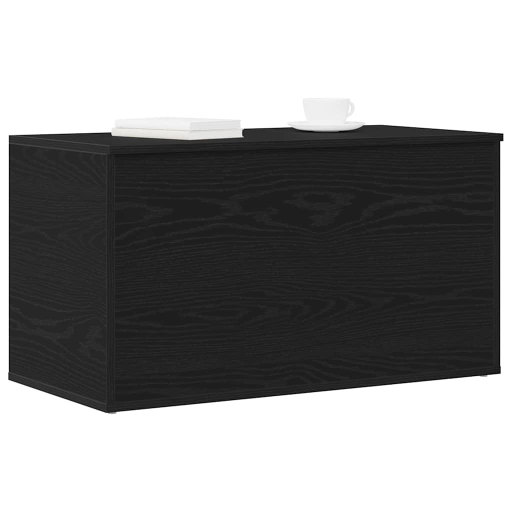 Boîte de Rangement Chêne noir 84 x 42 x 46 cm Bois d'ingénierie