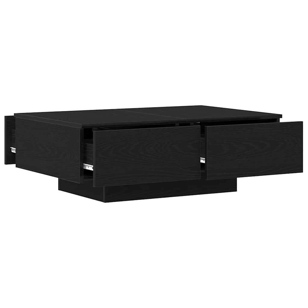 Table basse Chêne noir 90 x 60 x 31 cm Bois d'ingénierie - XIOS