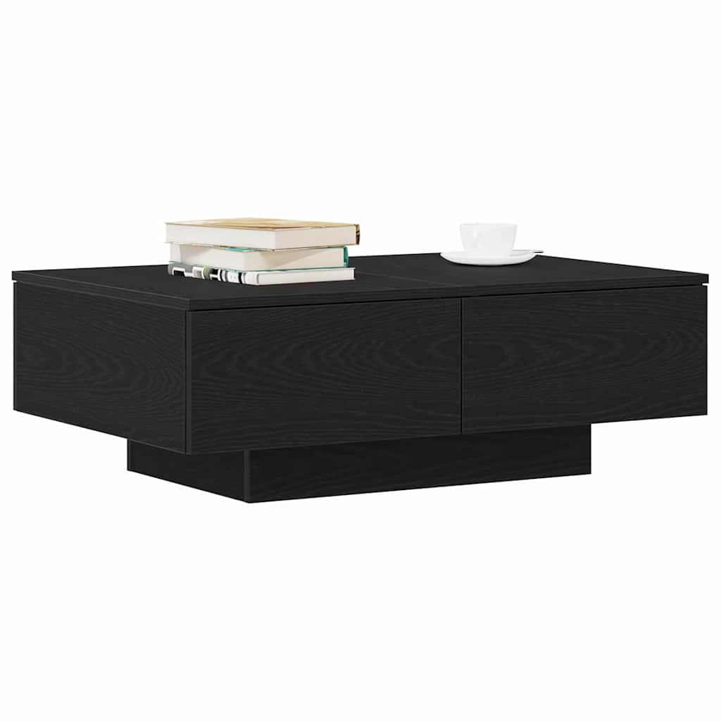 Table basse Chêne noir 90 x 60 x 31 cm Bois d'ingénierie - XIOS
