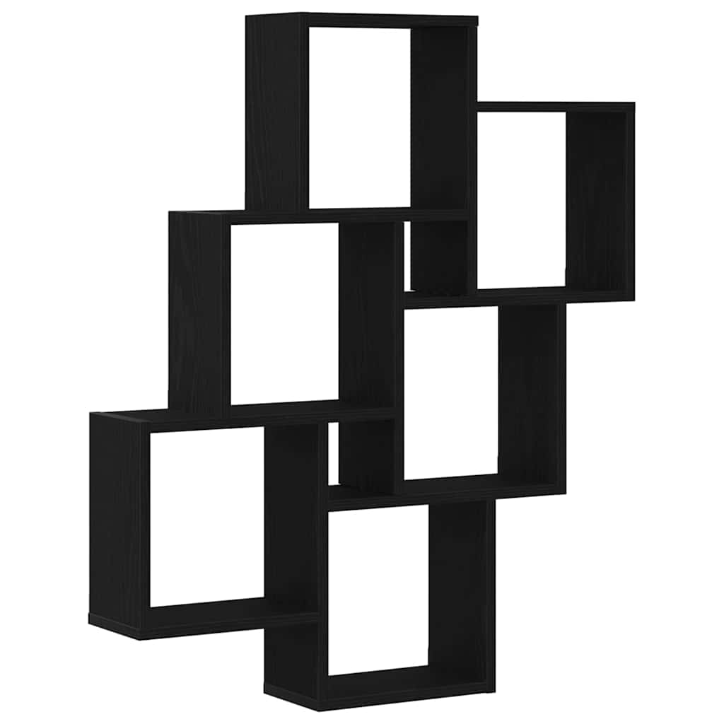 Étagère Murale Chêne noir 78 x 15 x 92 cm Bois d'ingénierie - XIOS